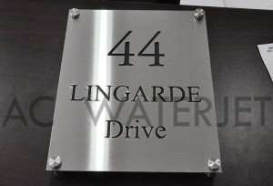 sign stainlees steel & aluminum 2