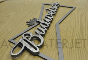 BUDWEISER SIGN MILD STEEL  0.125 &0.250  INCH-2