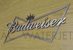 BUDWEISER SIGN MILD STEEL  0.125 &0.250  INCH-4