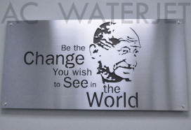 Change – 1/8 inch thk Aluminium and Stainless Steel