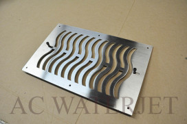 Laser Cutting – Custom Air Vent -1/8″ thk Stainless Steel
